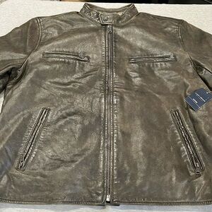 LUCKY BRAND BONEVILLE LEATHER JACKET